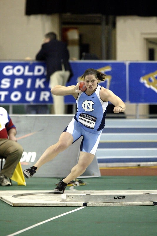 Laura Gerraughty, NCAA Record in shot put and USATF Champ
