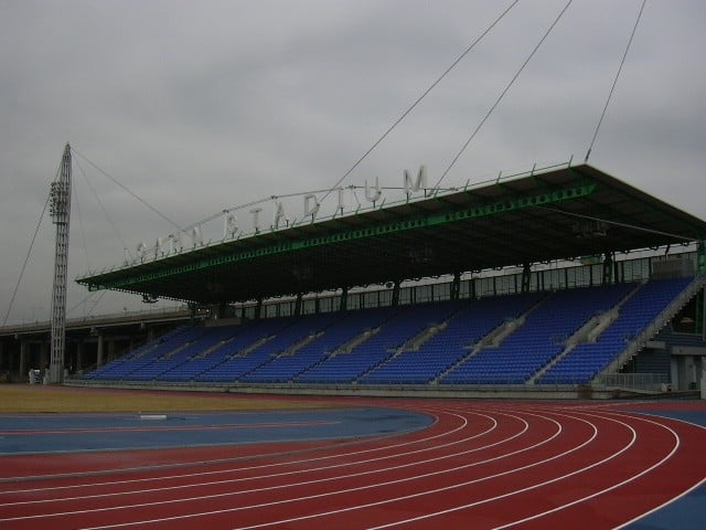 View of the stands from the 3rd turn