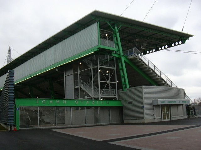 View of the public/spectator entrance