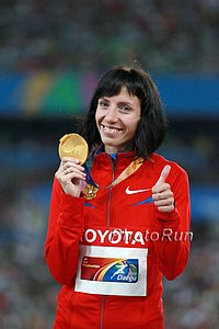 Savinova All Smiles With Gold Medal