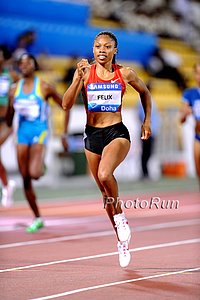 Allyson Felix Started Out witha Narrow Win in the 400