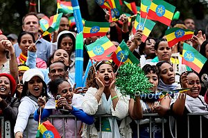 Happy Ethiopian Fans