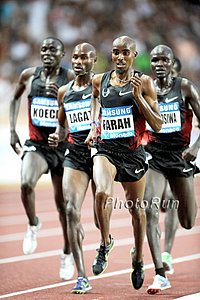 Bernard Lagat and Mo Farah