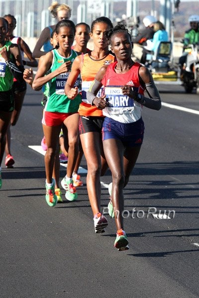 Mary Keitany With Others in Sight