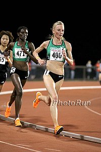 Shalane Flanagan Leads Sally Kipyego in 10,000m