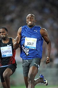 Usain Bolt vs Asafa Powell in Rome 100