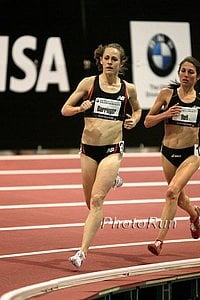Jenny Barringer and Sara Hall in the 3000m