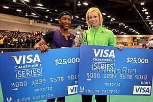 Mike Roders and Jenn Suhr Visa Championship Winners