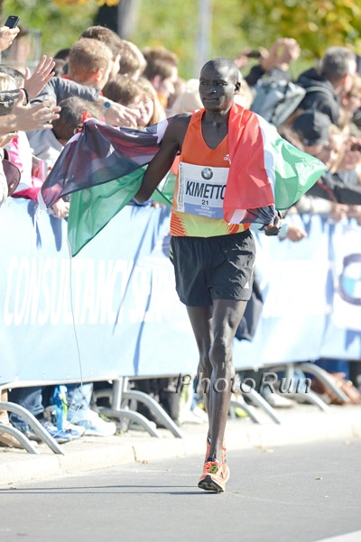 Dennis Kimetto Celebrates 2nd