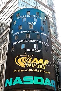 IAAF 100th Anniversary Celebrations in Time Square