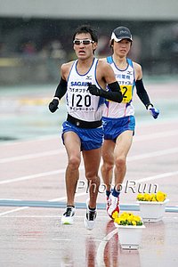 Ryo Yamamoto  and Kentaro Nakamoto Battling for the Japanese Olympic Spot with a Lap to Go