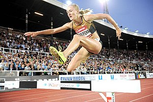 Yuliya Zaripova in the Steeplechase
