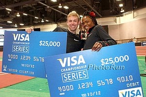 Galen Rupp and Chaunte Lowe Won $25,000 Each from Visa
