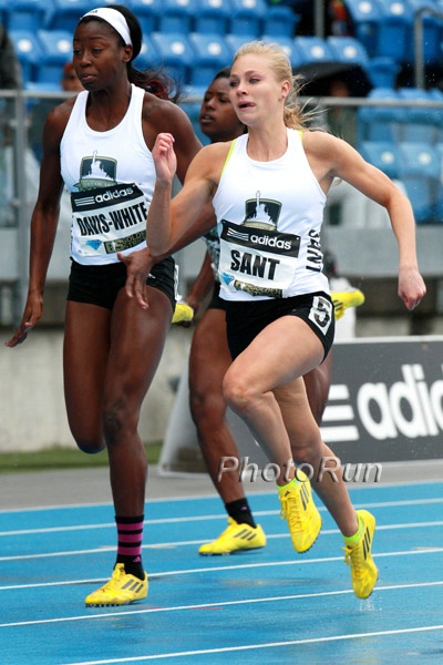 Mary Sant 2nd in Dream 100m