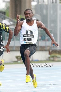 Cameron Burrel Son of Leroy Won the Dream 100m