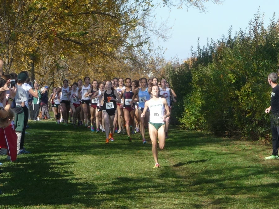 Abbey D'Agostino leading the way early on