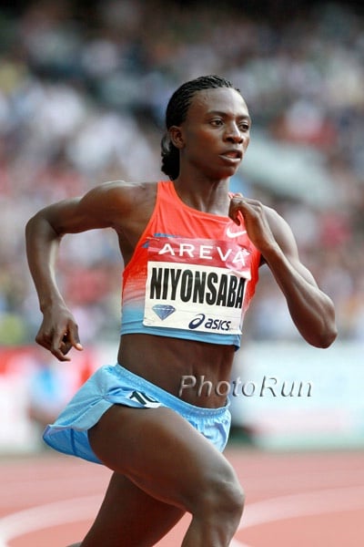 Francine Niyonsaba in the Women's 800m