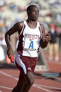 Edward Cheserek runs the 1,600m leg on the St. Benedict's distance medley relay in the Championship of America race