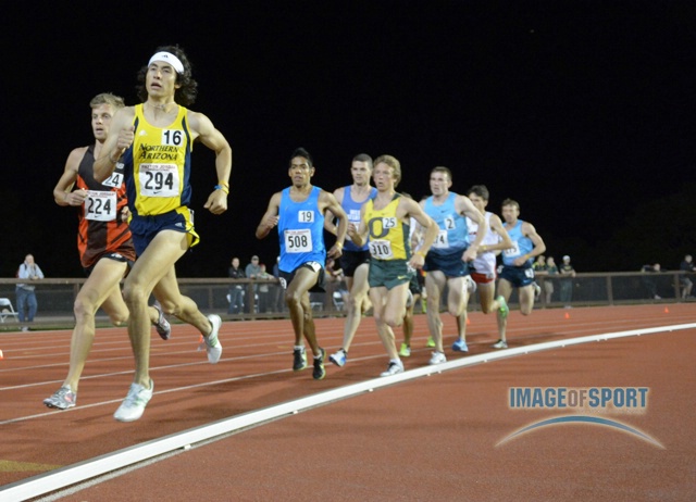 Diego Estrada of Northern Arizona On His Way to Running the Fastest Time by an American Collegian at 5000m (13:15.33)