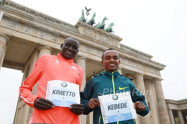 Dennis Kimetto and Tsegaye Kebede