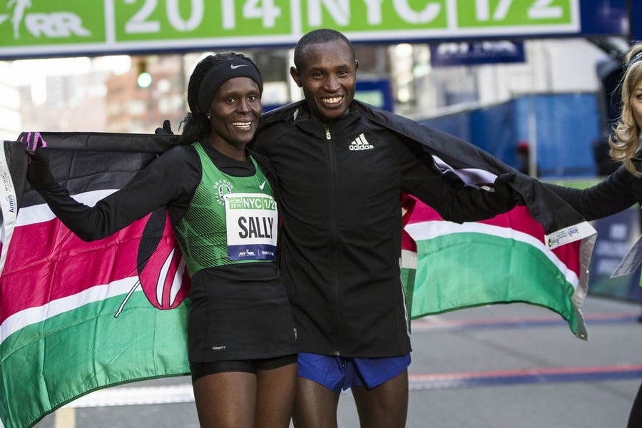 Sally Kipyego and Geoffrey Mutai