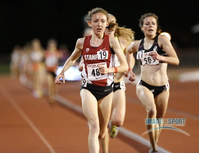 Aisling Cuffe of Stanford places sixth in the womens 5,000m in a school-record 15:11.13