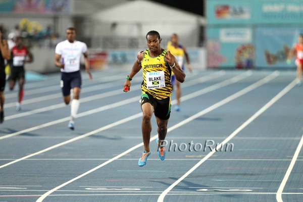 Yohan Blake 1:18.63 4x200 World Record Jamaica