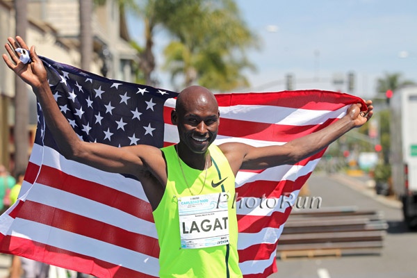 Lagat Celebrates another Masters World Record
