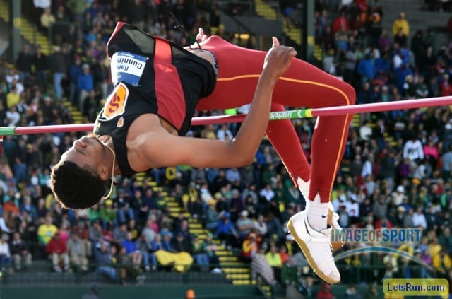 Randall Cunningham in high jump