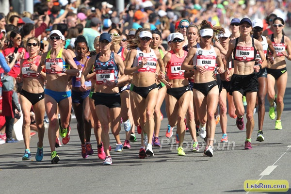Women's Lead Pack Olympic Marathon Trials