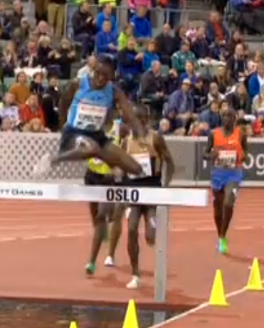 Don't let anyone ever tell you, you need good classic hurdling technique to be a steepler. This guy is the best in the world.