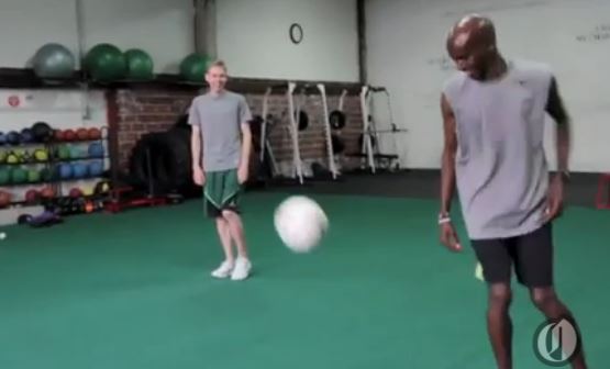 Rupp and Farah playing soccer earlier this year. Oregonian video here.