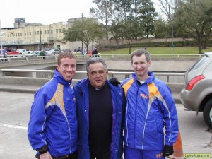 Joe Vigil (Center) and LRC coaching Guru John Kellogg (Right) and Adams State Perfect Team Member Paul Stoneham (left)
