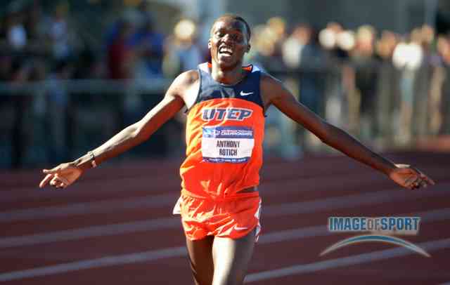 Anthony Rotich celebrating last year