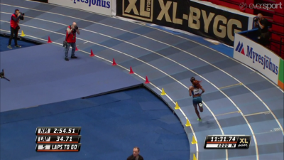 DIbaba was all alone for most of the race