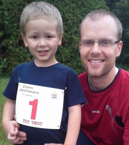 Rob With His Son at the Canada Day Races