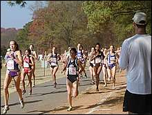 BYU's #5 Sarah Taylor would give the Cougars the title when she finished 24th