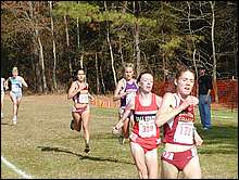 BC's Maria Cicero doing her best Michael Jordan imitation