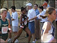 M. Larson of C. State and Janet Rono of S. Miss would end up 90th and 215th