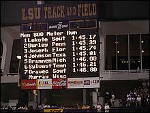 800m Men's Results