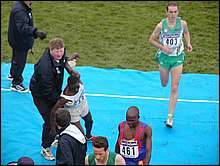 Guy Collapsing and #461 from Swaziland Who Has Weldon's USA Jacket from 3 Years ago