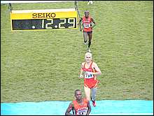 6th, 7th, 8th Nyamu of Kenya, Jimenez of Spain, Kosgei of Kenya
