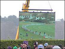 The Start of The Men's 4k on the Big Screen