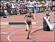 Women's Steeple Liz Jackson Led Throughout to Win