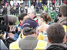 O'Sullivan Mobbed by Presss