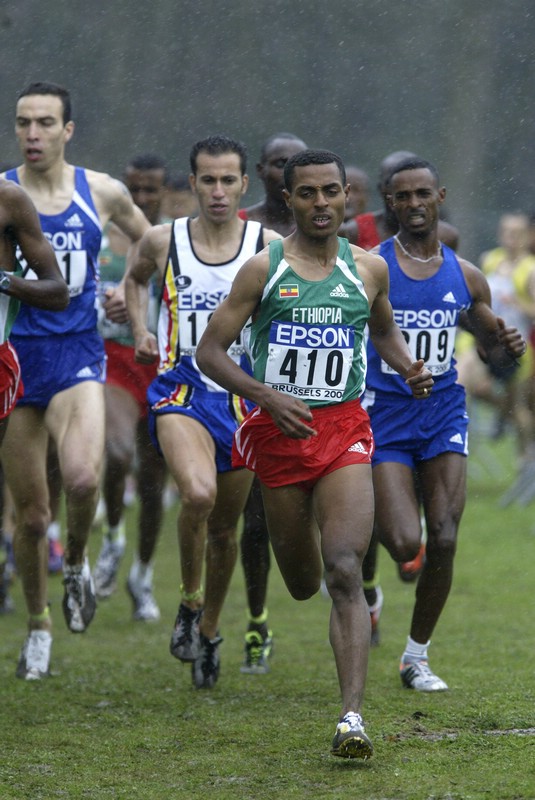 Bekele Striding Along*