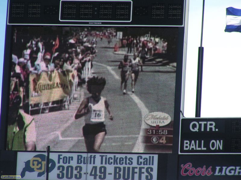 Fans Could Watch the Race on the Jumbo Tron