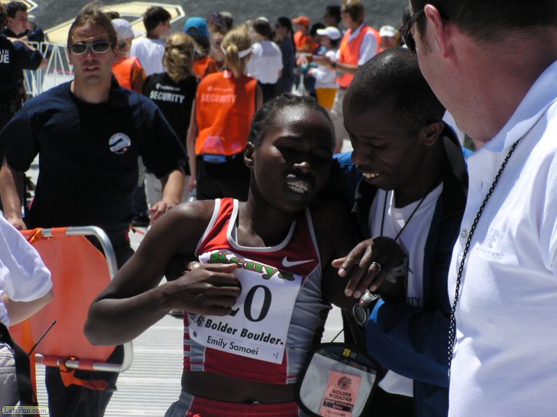 Runners Needed Assistance in the Sunny Conditions