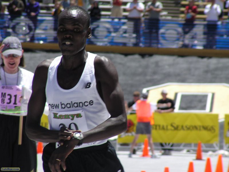 Paul Koech Pulled Away from Meb Keflezighi Over the Final 1/2 Mile for the Win