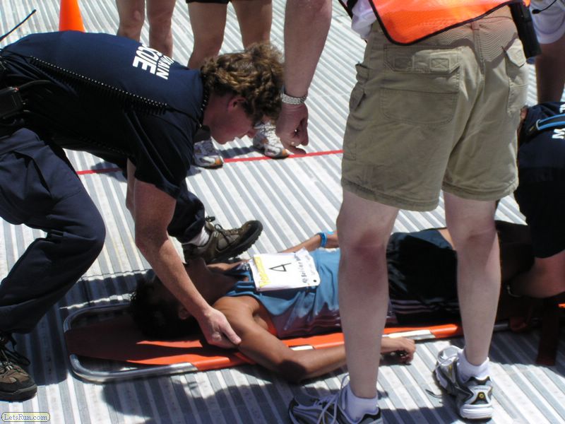 Some Runners Were Taken Off and Given Oxygen